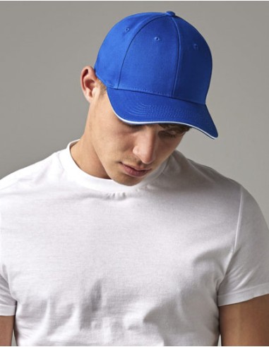 BEE-B820C-EarthAware® Classic Organic Cotton 6 Panel Cap - Sandwich Peak